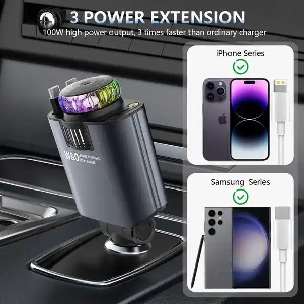 5-in-1 Starlight Car Charger and diffuser