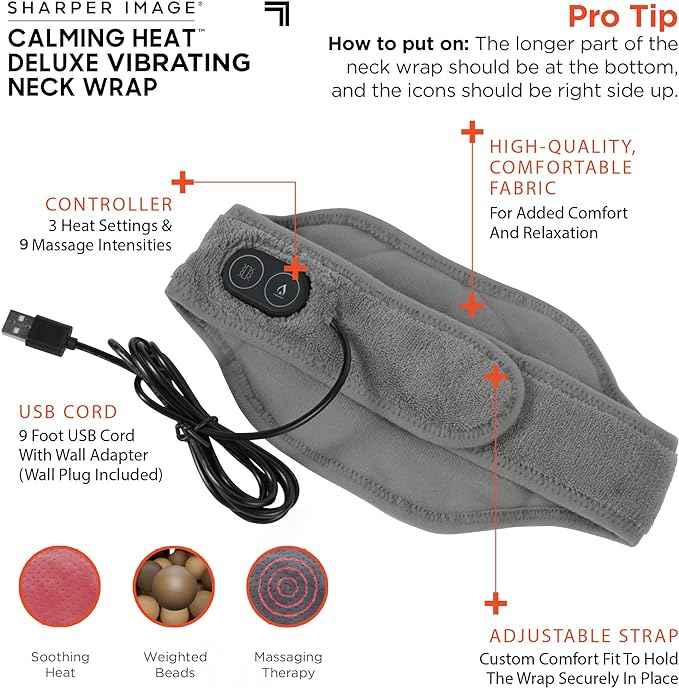 Calm Heat Massaging Neck Wrap