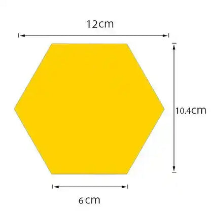 Hexagon Style Acrylic Mirror - Modern Home Decoration [13 pieces]