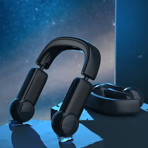 "Hands-Free Neck Fan – Portable Leafless Design, USB Rechargeable Air Cooler"