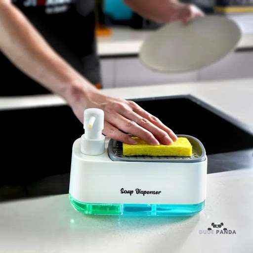 🧴 Stainless Steel Kitchen Soap Dispenser – Refillable Countertop Pump for Dish or Hand Soap